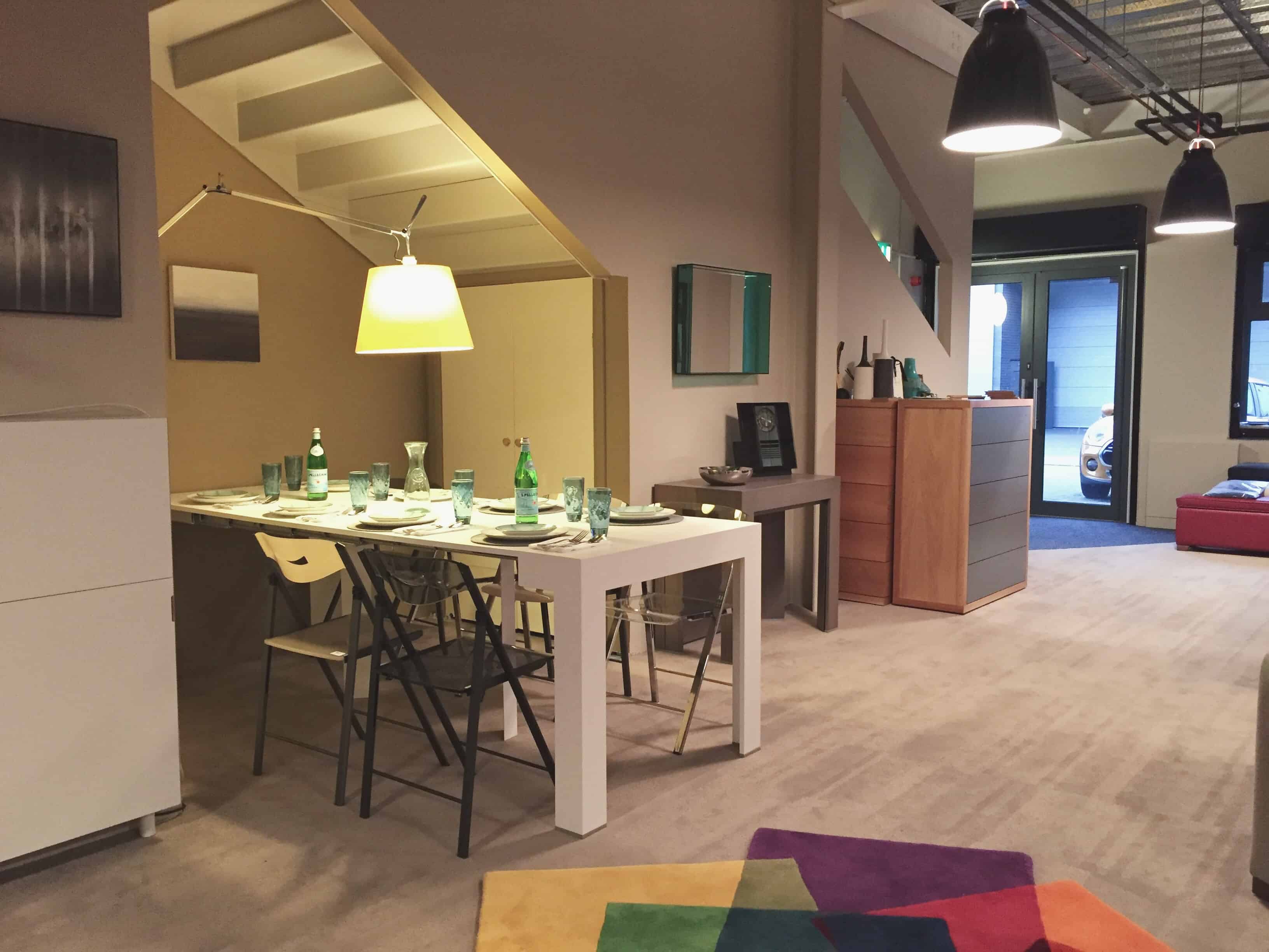 The ground floor at our showroom displays all of our sofa beds, a wall bed and some of our multifunctional tables